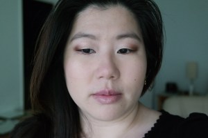 Humble Sheen, Peaceful Shimmer, Burnt Mahogany. Choose on inner corner Peaceful Shimmer on lower lash line