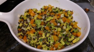 lentil avocado cup salad