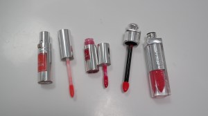 Lip Lover in 334 Corail Cabriole and 355 Framboise Etoile and Addict Fluid Stick in 575 Wonderland