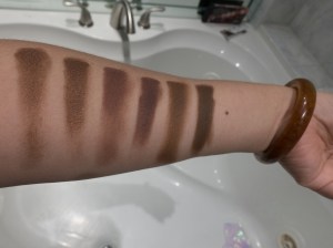 (L to R) Copper, Fig, Expresso dry/wet