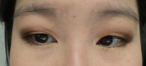 Flushed and Copper with Veiled as highlight and inner corner