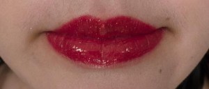 VIB Rouge with gold glitter gloss